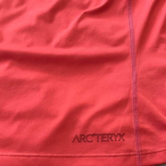 Arc’teryx red orange long sleeve polyester base layer shirt size small - Picture 3 of 8